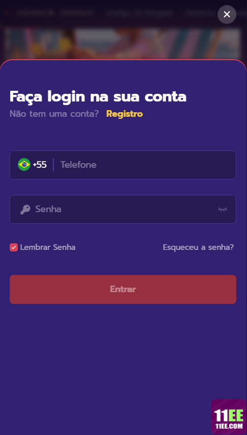 11ee.com Passo a Passo Cadastro